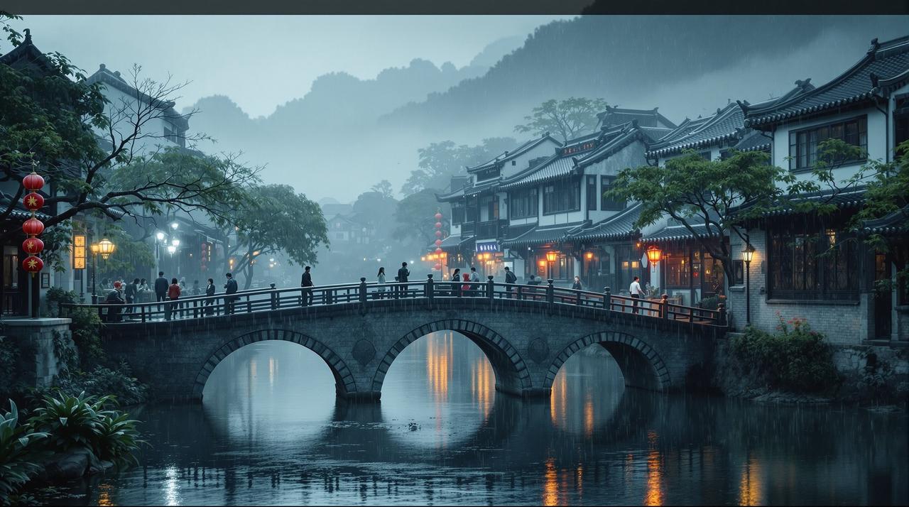 秘密影院出品《江南烟雨》-民国爱情传奇高清海报